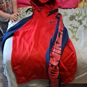 Nike Kids Red and Navy Jacket